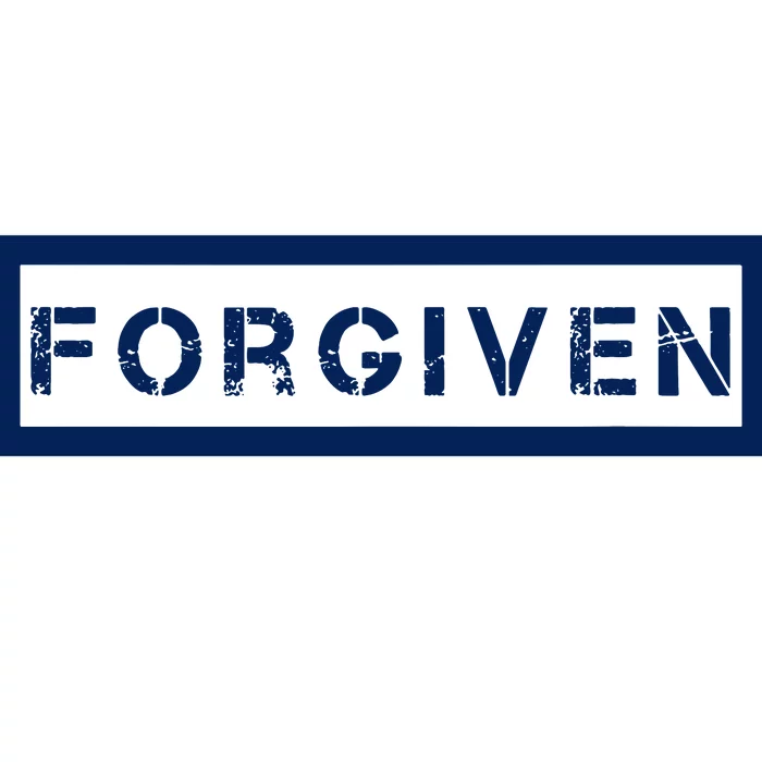 Forgiven Christian Inspirational Design For Women Bumper Sticker