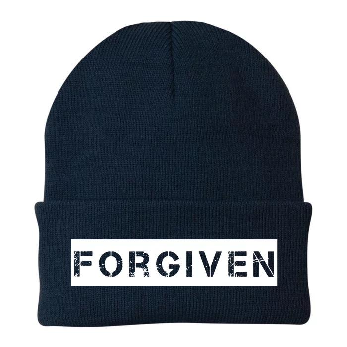 Forgiven Christian Inspirational Design For Women Knit Cap Winter Beanie