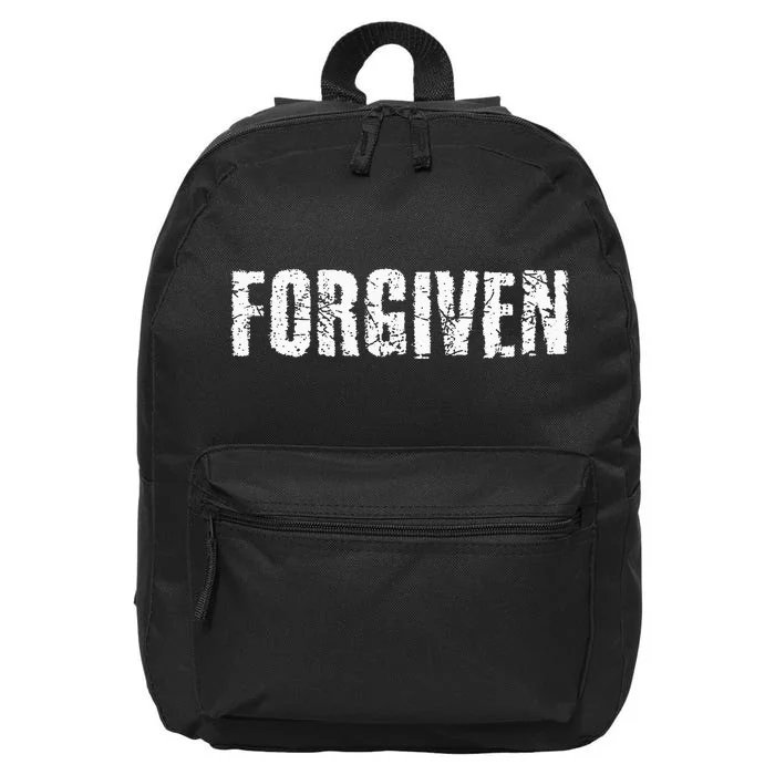 Forgiven Christian Inspirational Design 16 in Basic Backpack