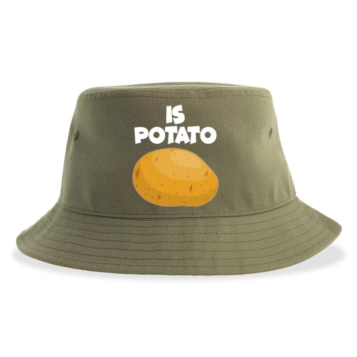 Funny Cute Is Potato Sustainable Bucket Hat