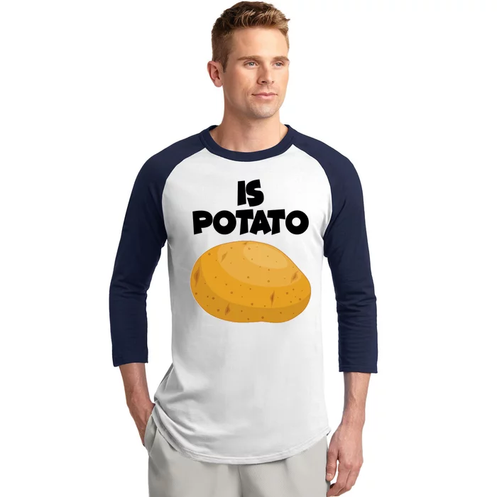 Funny Cute Is Potato Baseball Sleeve Shirt