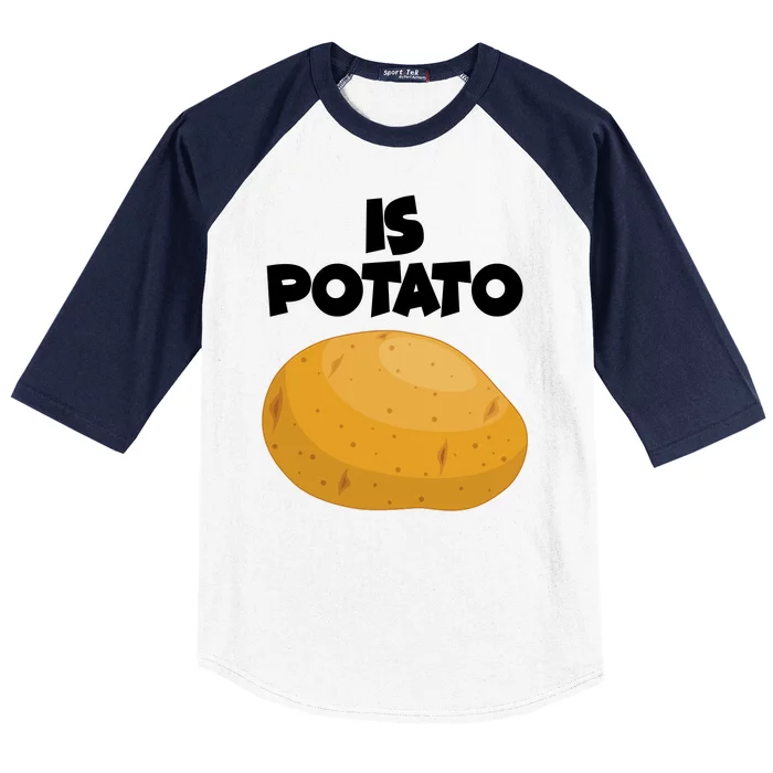 Funny Cute Is Potato Baseball Sleeve Shirt