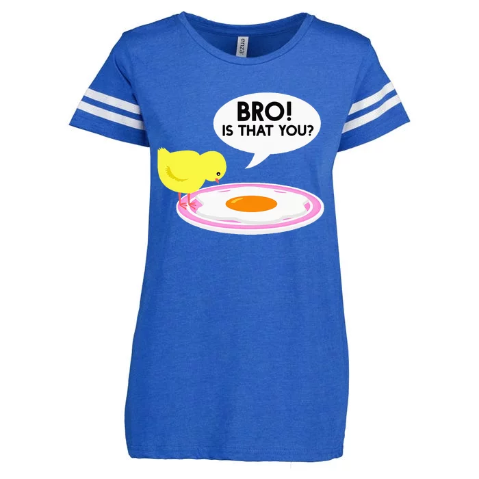 Funny Chicken Is That You Bro Enza Ladies Jersey Football T-Shirt