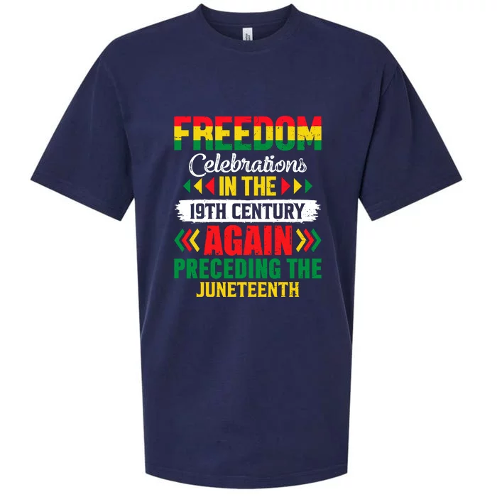 Freedom Celebrations In The 19th Century Again Preceding The Juneteenth Gift Sueded Cloud Jersey T-Shirt