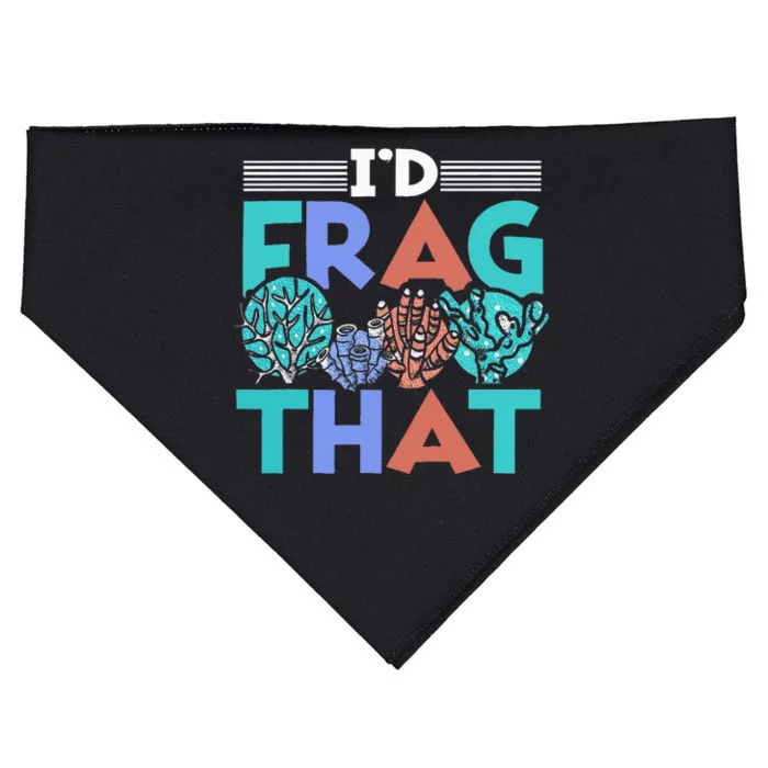 Fish Corals I'd Frag That Reef Funny USA-Made Doggie Bandana