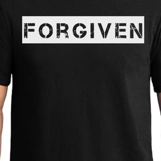 Forgiven Christian Inspirational Design For Men Women Pajama Set