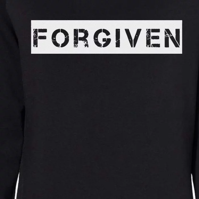 Forgiven Christian Inspirational Design For Men Women Womens California Wash Sweatshirt