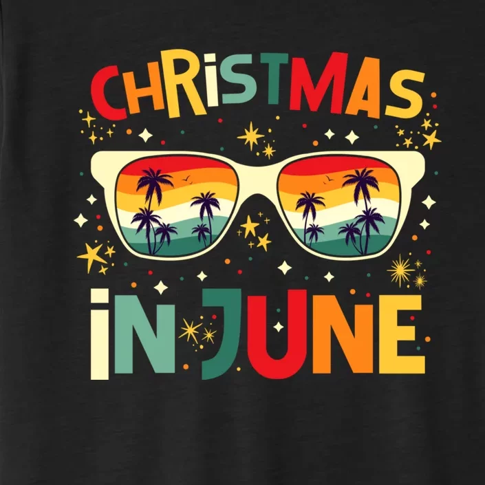 Funny Christmas In June Summer Vacation Beach Party Xmas ChromaSoft Performance T-Shirt