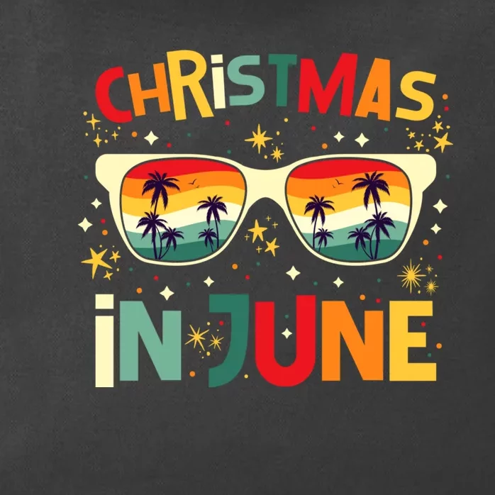 Funny Christmas In June Summer Vacation Beach Party Xmas Zip Tote Bag