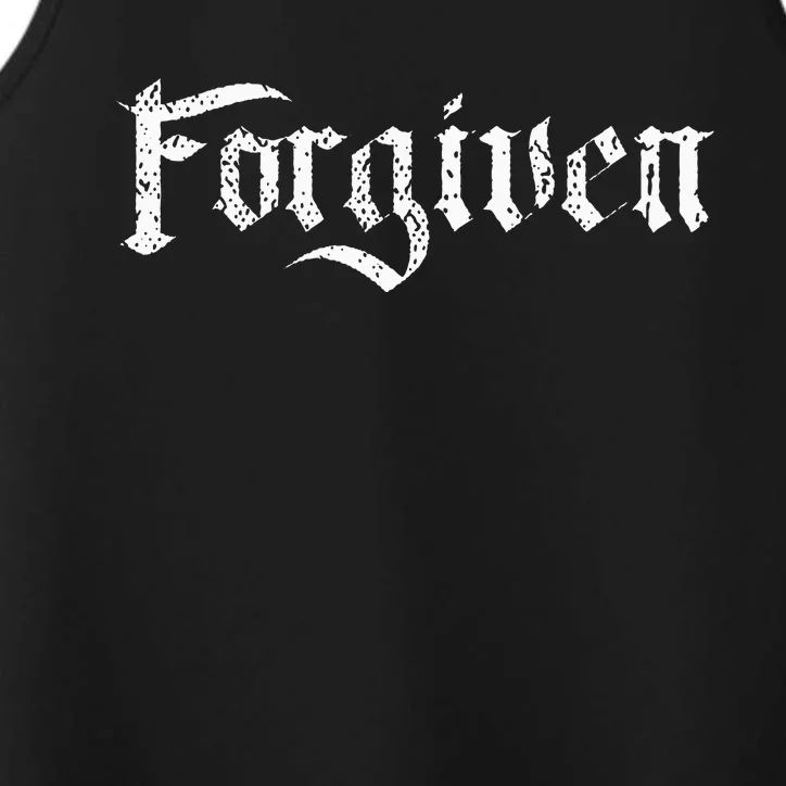 Forgiven Christian Inspirational Design Performance Tank