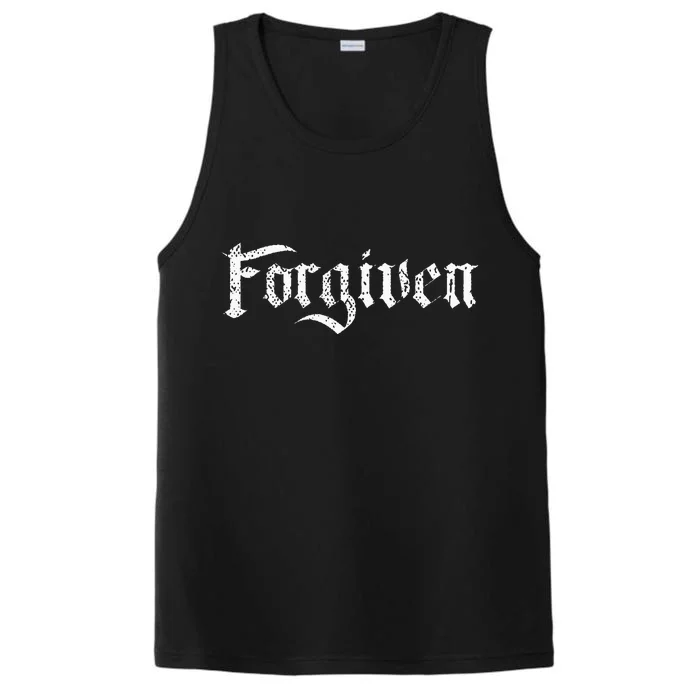 Forgiven Christian Inspirational Design Performance Tank