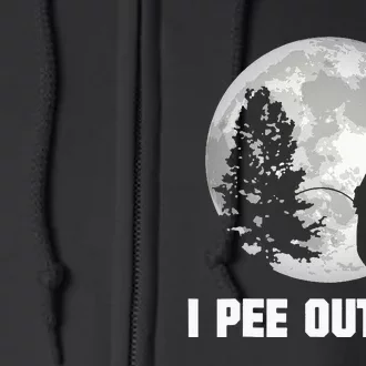 Funny Camping I Pee Outside I Love Peeing Outside Full Zip Hoodie