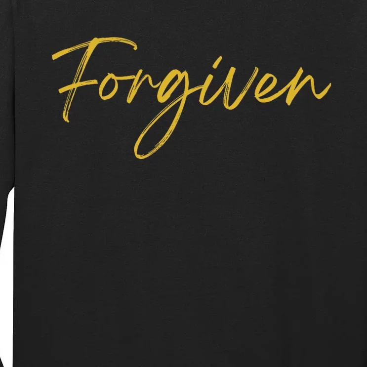 Forgiven Christian Inspirational Design Tall Long Sleeve T-Shirt