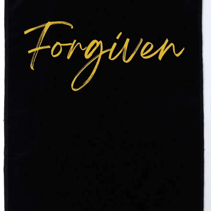 Forgiven Christian Inspirational Design Platinum Collection Golf Towel