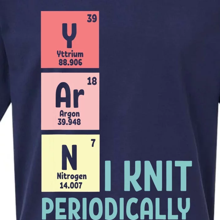 Funny Crocheting I Knit Yarn Periodically Knitting Sueded Cloud Jersey T-Shirt