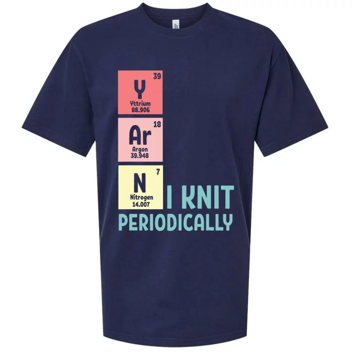 Funny Crocheting I Knit Yarn Periodically Knitting Sueded Cloud Jersey T-Shirt