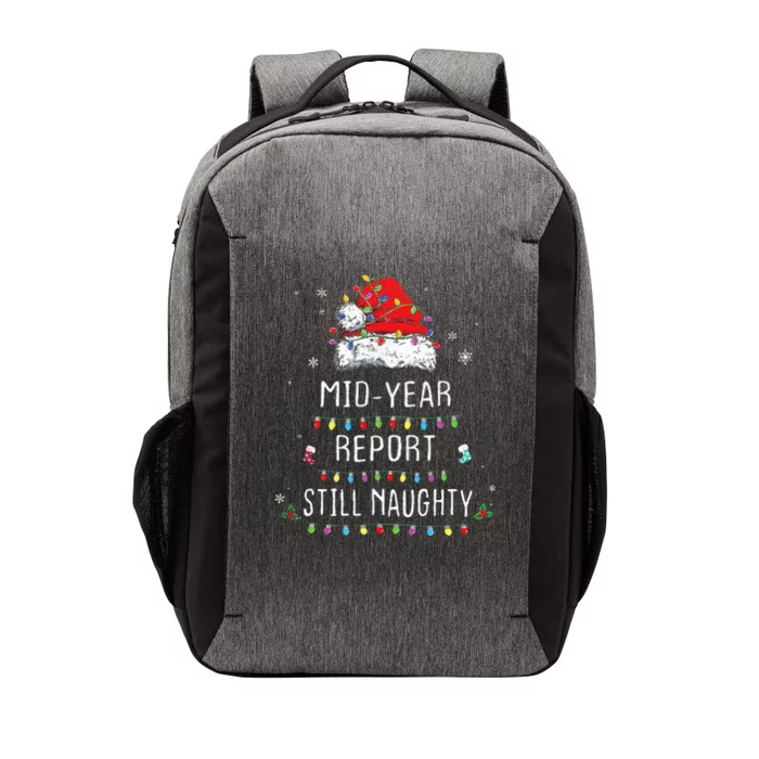 Funny Christmas In July Mid Year Report Still Naughty Santa Vector Backpack