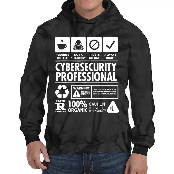 Funny Cybersecurity It Support It Security Network Engineer Tie Dye Hoodie