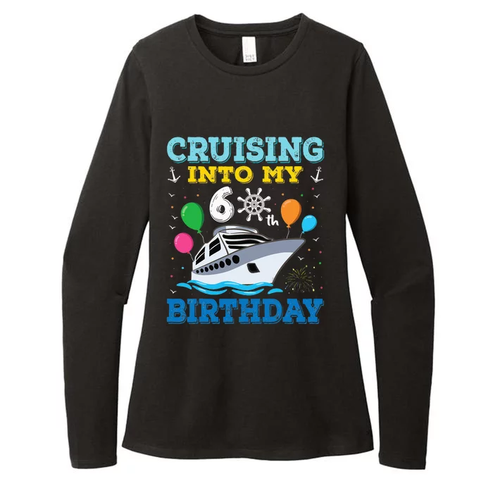 funny Cruising Into My 60th Birthday Party Womens CVC Long Sleeve Shirt