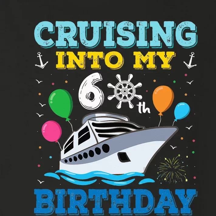 funny Cruising Into My 60th Birthday Party Toddler Long Sleeve Shirt