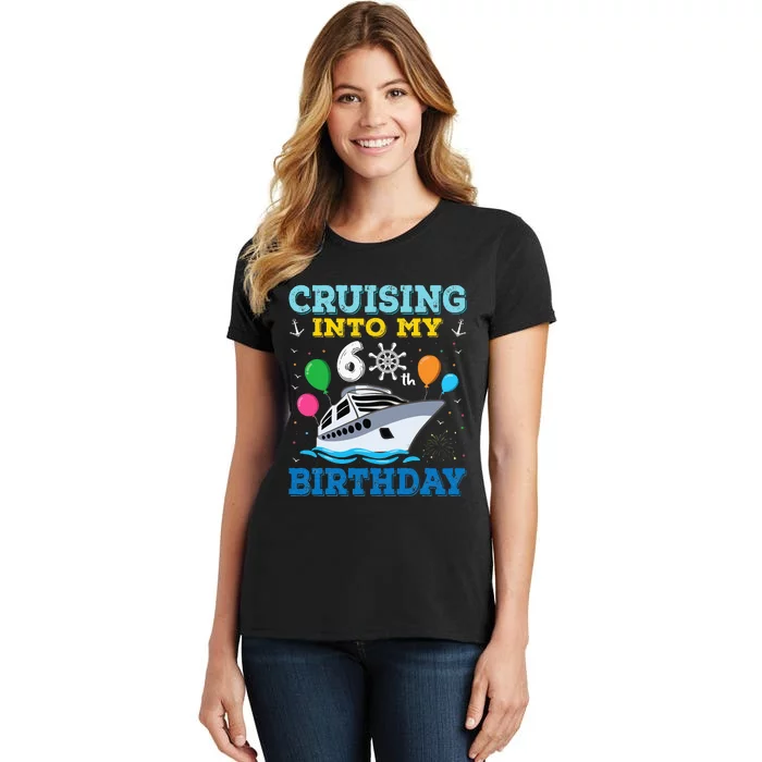 funny Cruising Into My 60th Birthday Party Women's T-Shirt