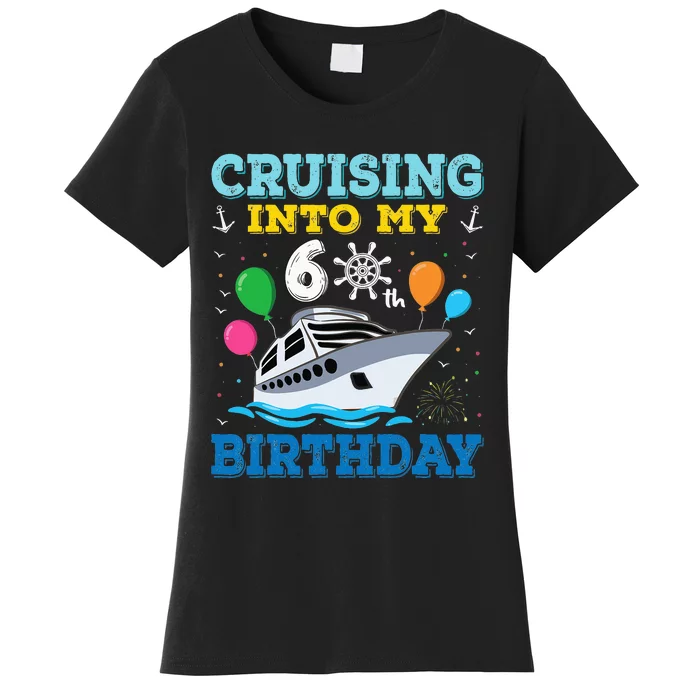 funny Cruising Into My 60th Birthday Party Women's T-Shirt