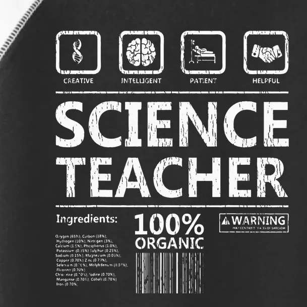 Funny Creative Intelegent Science Chemistry Biology Teacher Toddler Fine Jersey T-Shirt