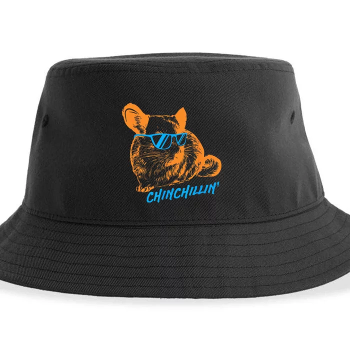 Funny Chinchillin I Chinchilla Owners Sustainable Bucket Hat