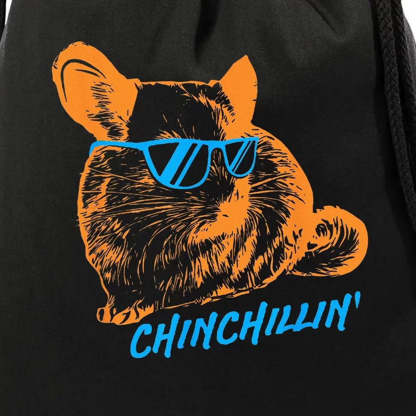 Funny Chinchillin I Chinchilla Owners Drawstring Bag