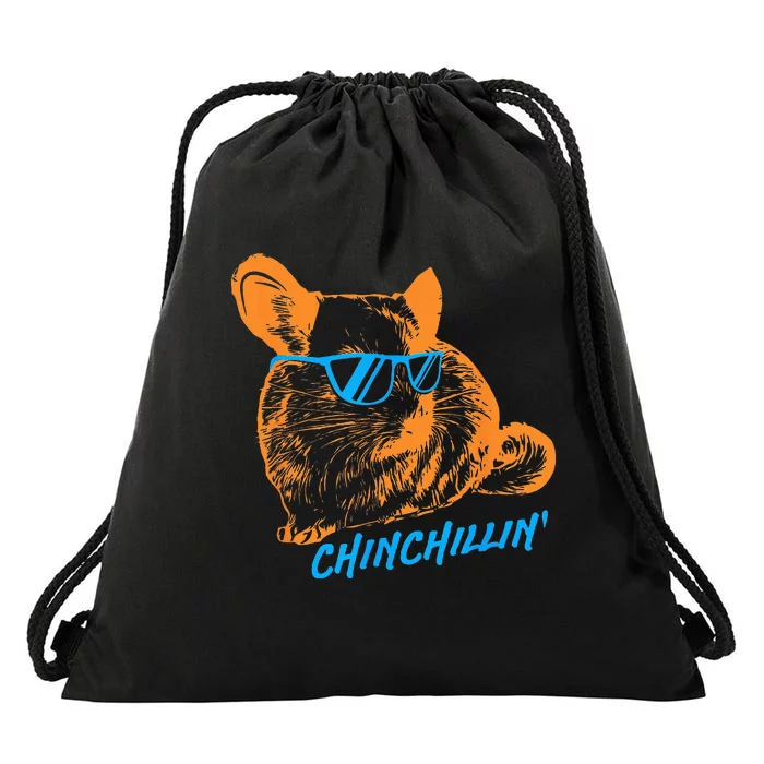 Funny Chinchillin I Chinchilla Owners Drawstring Bag