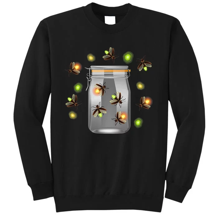 Fireflies Camping Insects Tall Sweatshirt