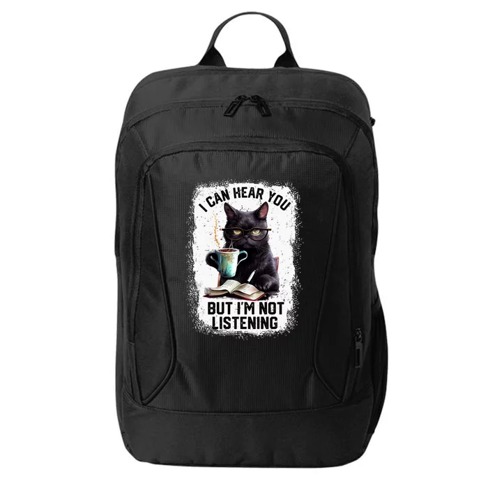 Funny Cat I Can Hear You But IM Not Listening City Backpack