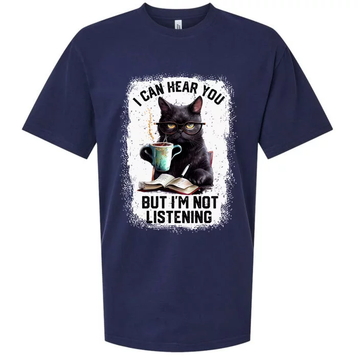 Funny Cat I Can Hear You But IM Not Listening Sueded Cloud Jersey T-Shirt