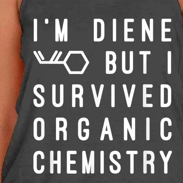 Funny Chemistry I Survived Organic Chemistry Tee Women's Knotted Racerback Tank