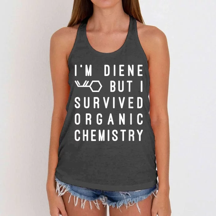 Funny Chemistry I Survived Organic Chemistry Tee Women's Knotted Racerback Tank