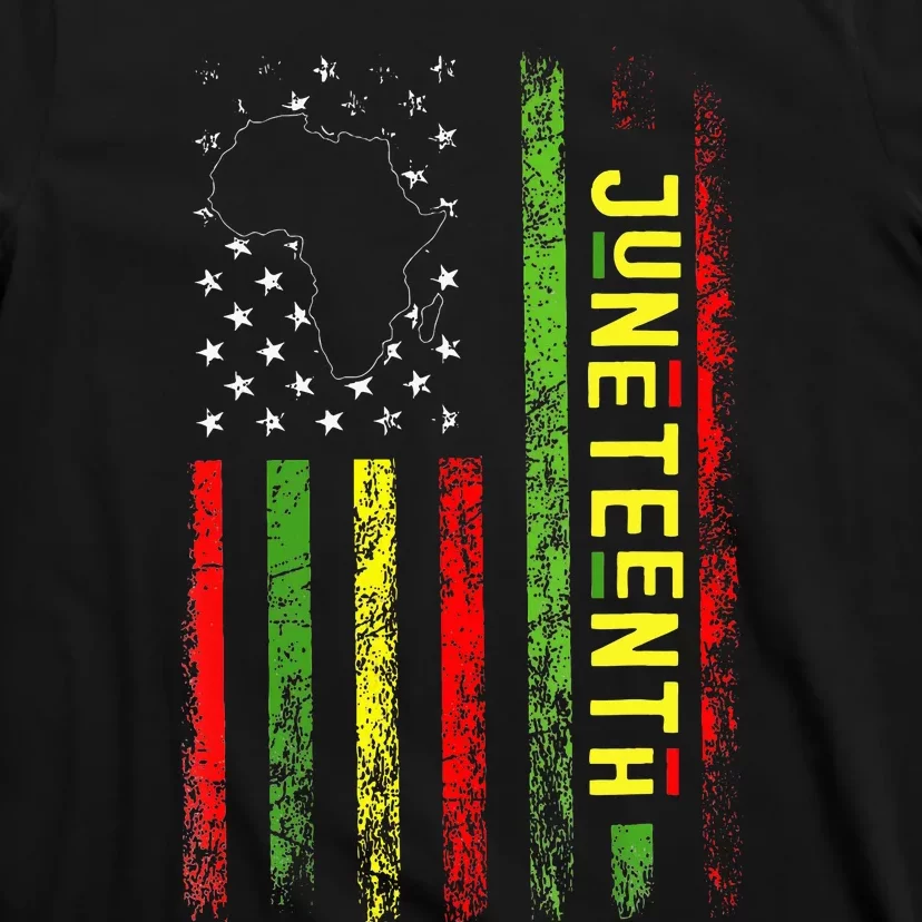 Freedom Celebrations In The 19th Century Juneteenth Flag T-Shirt