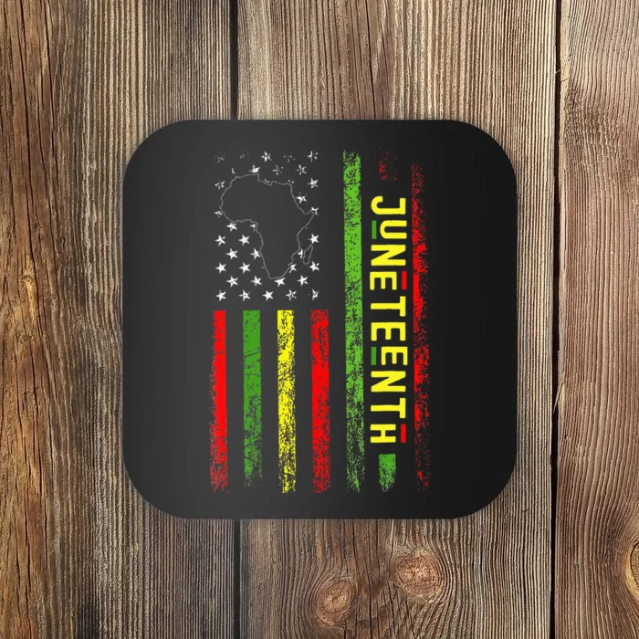 Freedom Celebrations In The 19th Century Juneteenth Flag Coaster