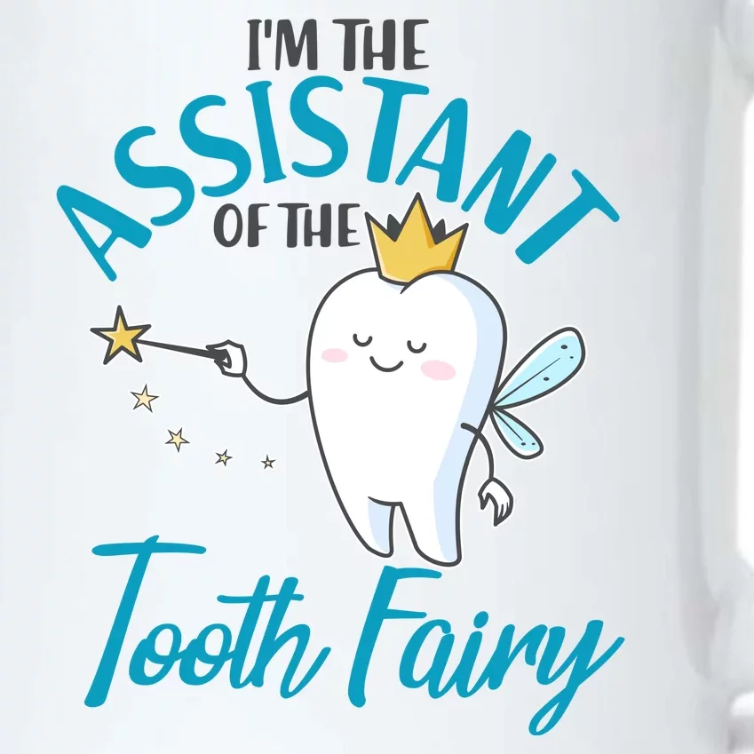 Funny Cute I'm The Assistant Tooth Fairy Black Color Changing Mug