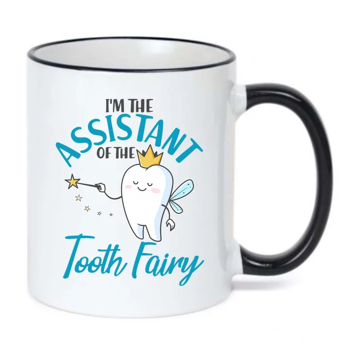 Funny Cute I'm The Assistant Tooth Fairy Black Color Changing Mug