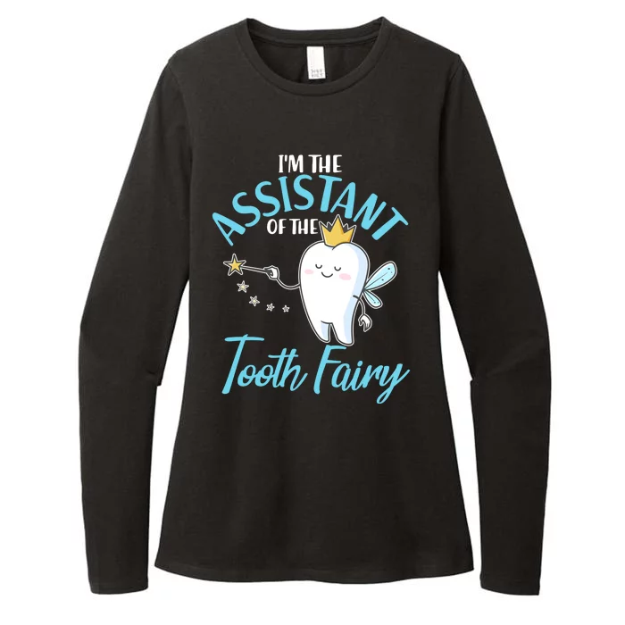 Funny Cute I'm The Assistant Tooth Fairy Womens CVC Long Sleeve Shirt