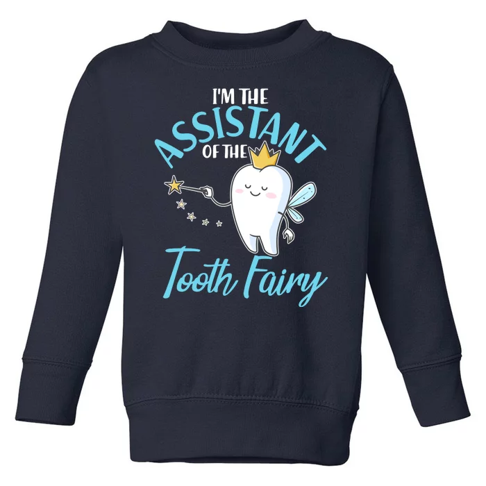 Funny Cute I'm The Assistant Tooth Fairy Toddler Sweatshirt