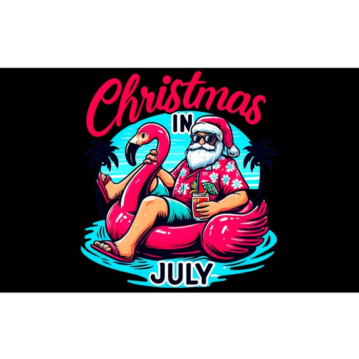 Funny Christmas In July Summer Vacation Gifts Santa Bumper Sticker