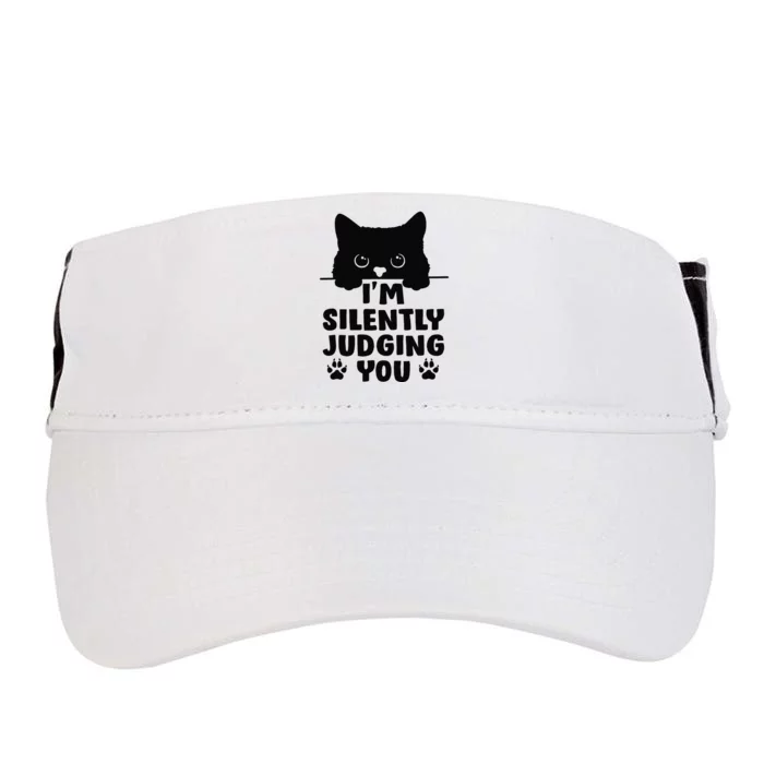 Funny Cat I'm Silently Judging You Adult Drive Performance Visor