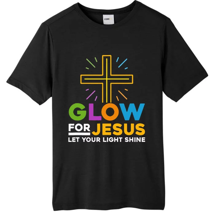 Faith Cross Illuminate Your Path with GlowFor Jesus ChromaSoft Performance T-Shirt