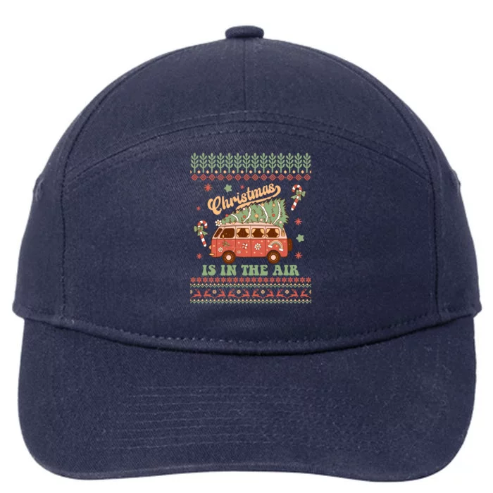 Funny Christmas Is In The Air 7-Panel Snapback Hat