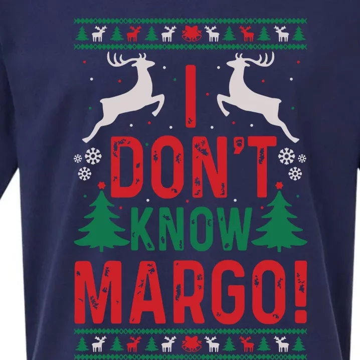 Funny Christmas I Dont Know Margo Sueded Cloud Jersey T-Shirt