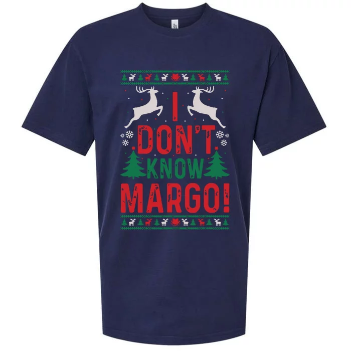 Funny Christmas I Dont Know Margo Sueded Cloud Jersey T-Shirt