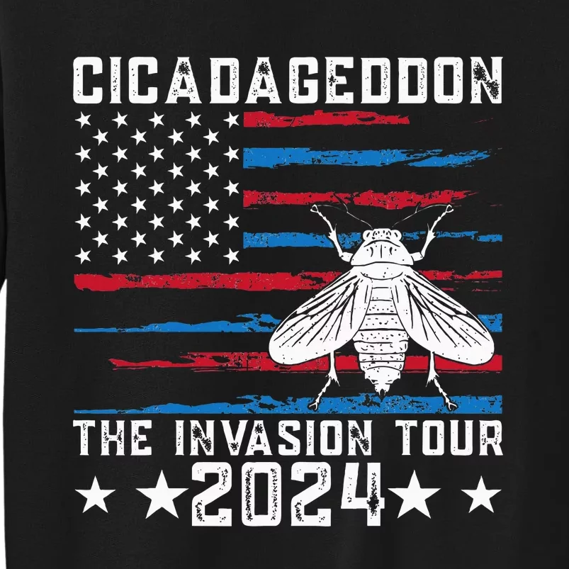 Funny Cicadageddon Invasion 2024 Cicada Event Tall Sweatshirt