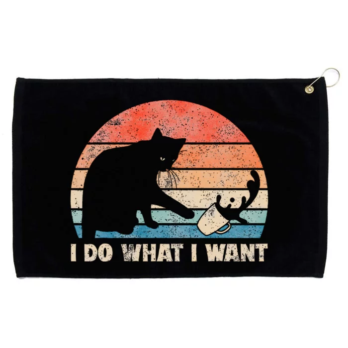 Funny Cat I Do What I Want Cat Cat Lover Cat Humor Cat Grommeted Golf Towel