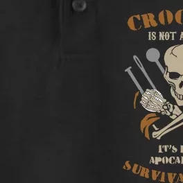 Funny Crocheters Is Post Apocalyptic Skill Dry Zone Grid Performance Polo